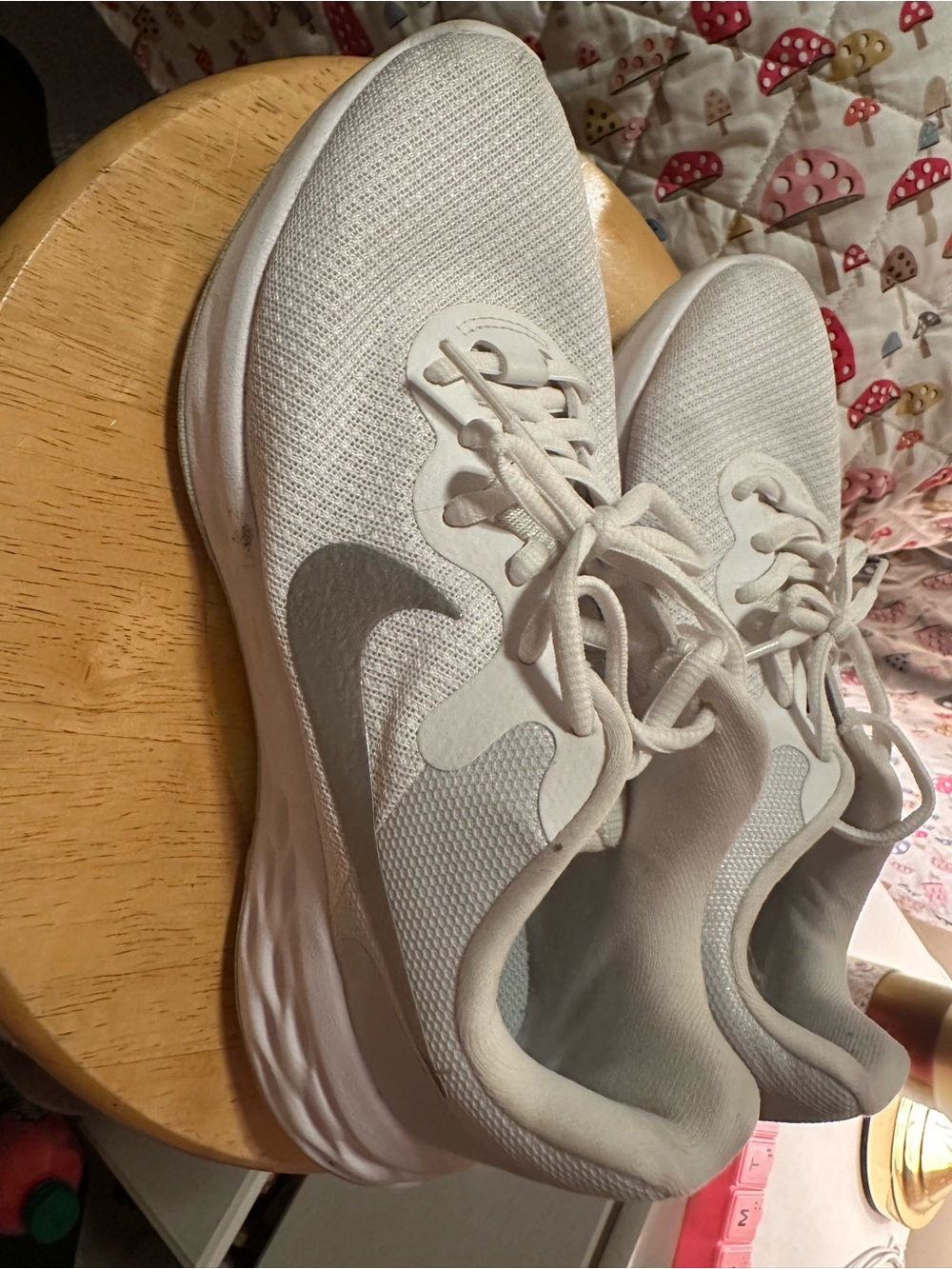 Nike Women's White Mesh Running Sneakers